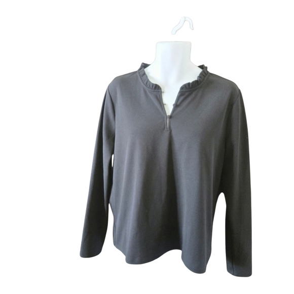 Ann Taylor Black Long Sleeve Blouse - Picture 2 of 8